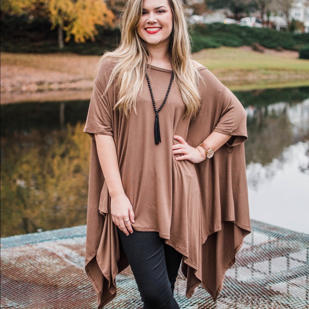 Oversized Shirt Light Brown